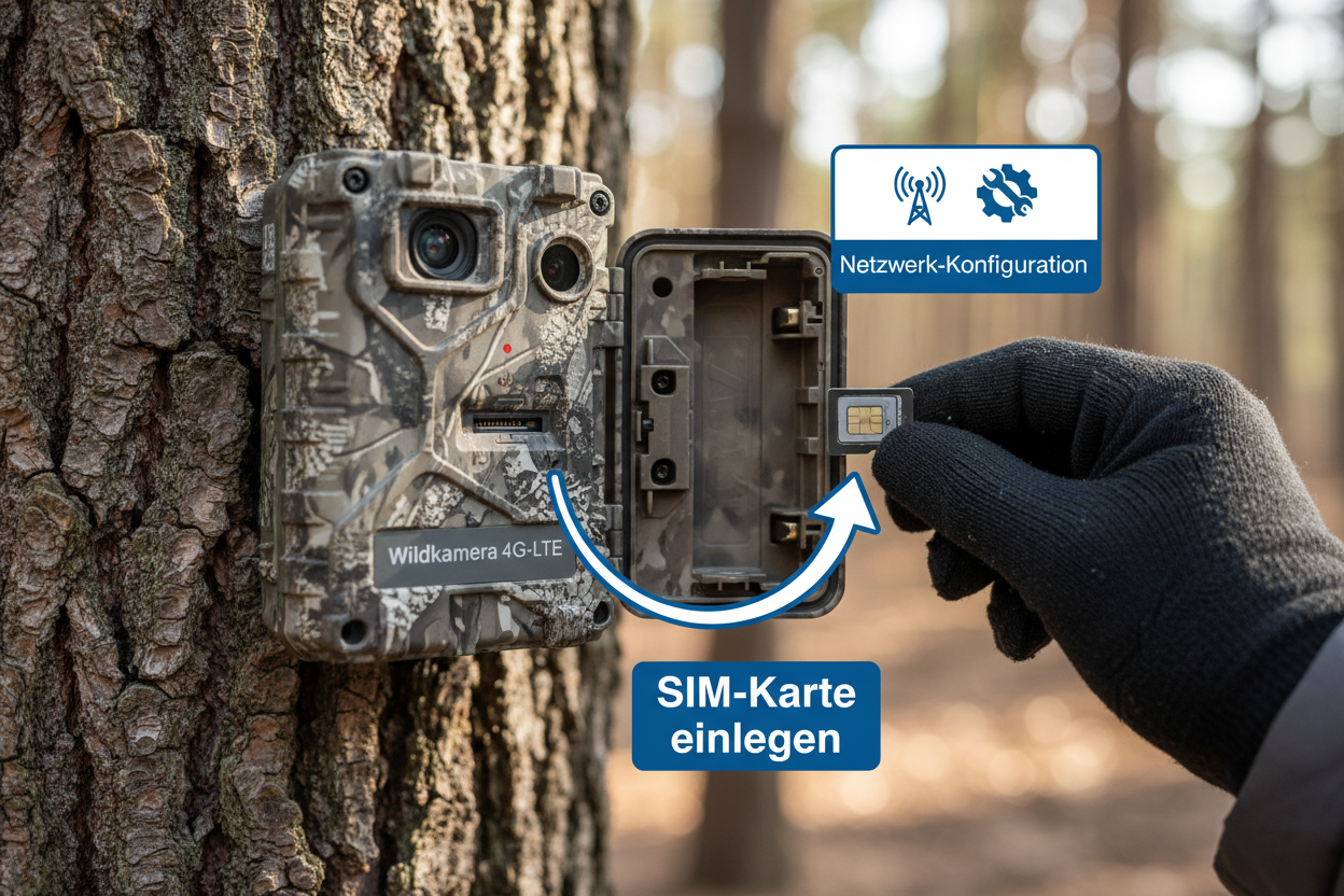 Wildkamera SIM Karte einrichten