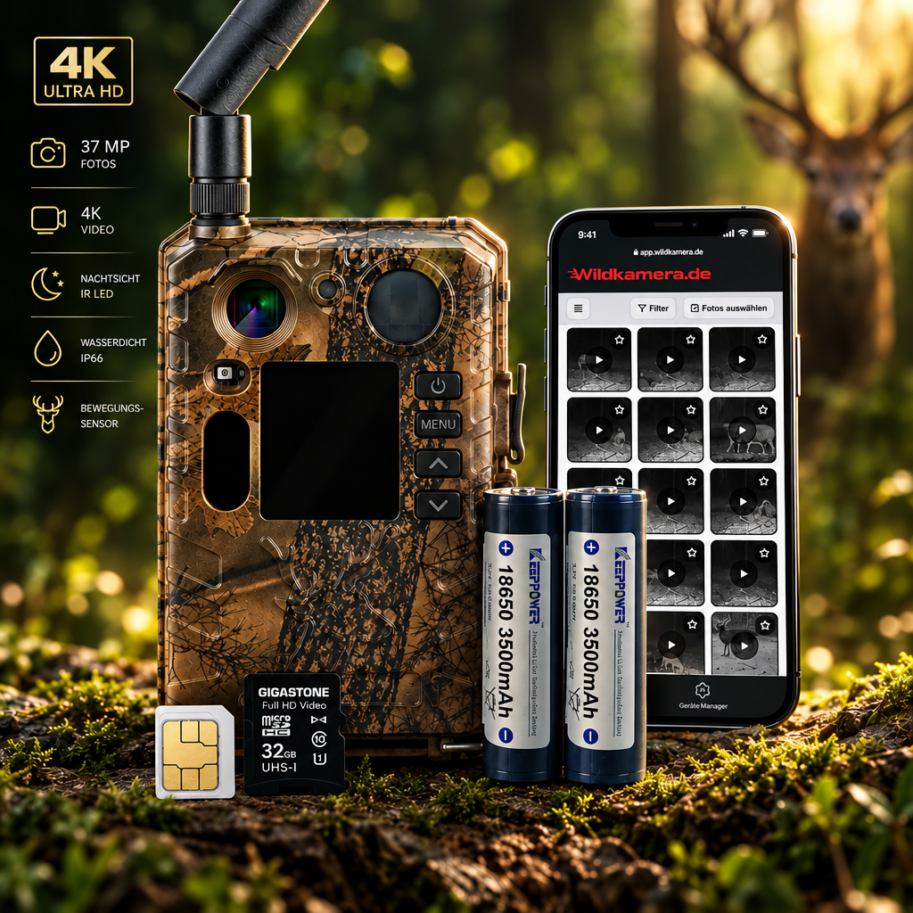 Wildkamera STREAM 4K LTE im REVIERSIM Komplettpaket