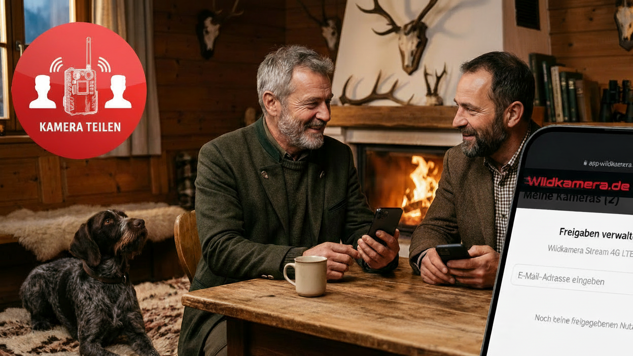 wildkamera teilen app share mit handyübertragung live sim