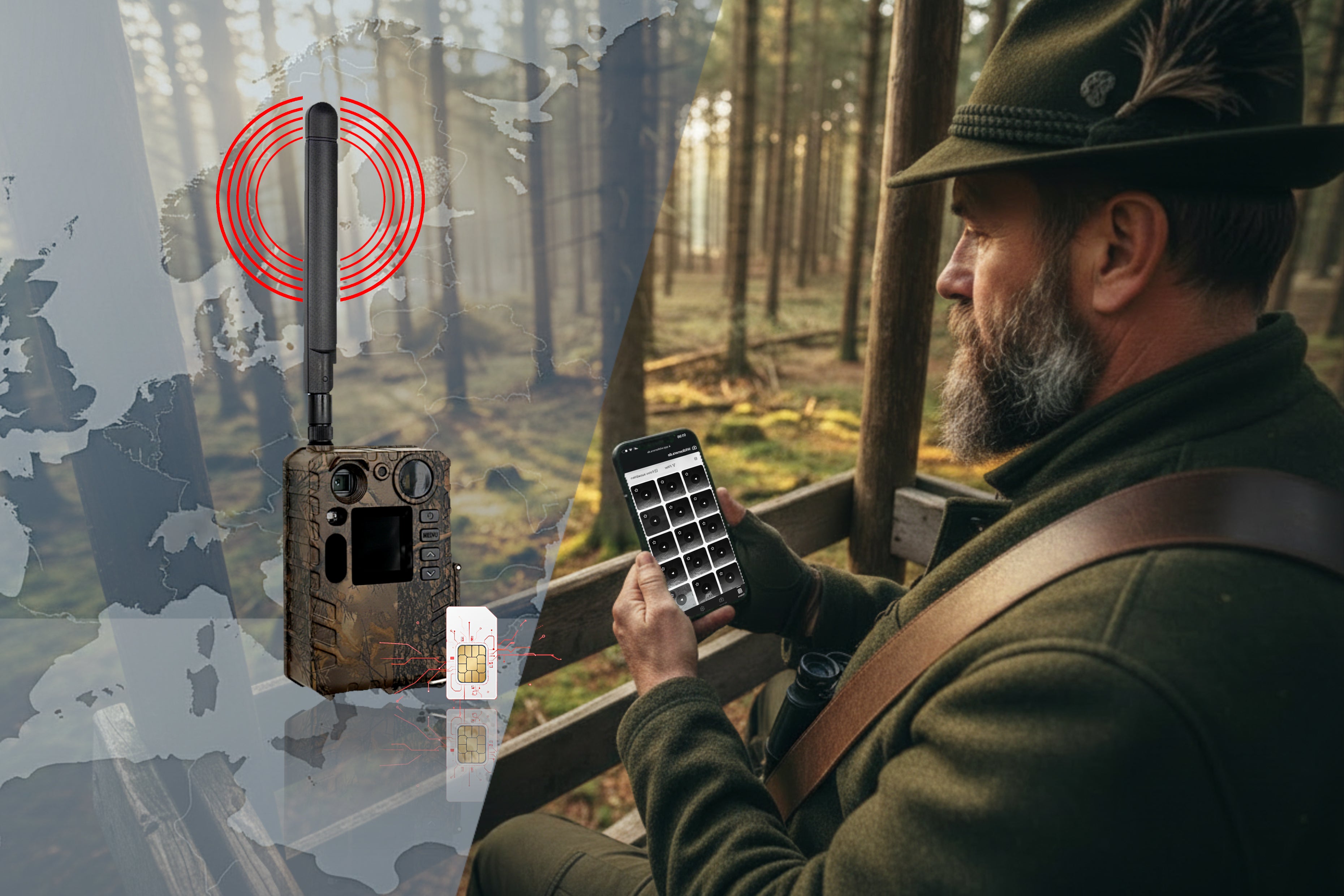 Wildkamera ohne Simlock mit App